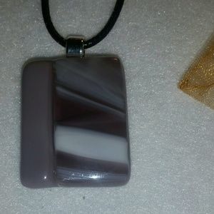 Fused glass pendant